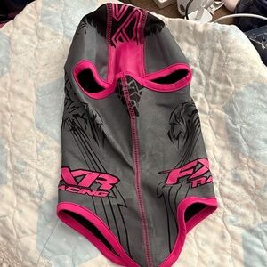 FXR Racing Pink and Gray Face Mask